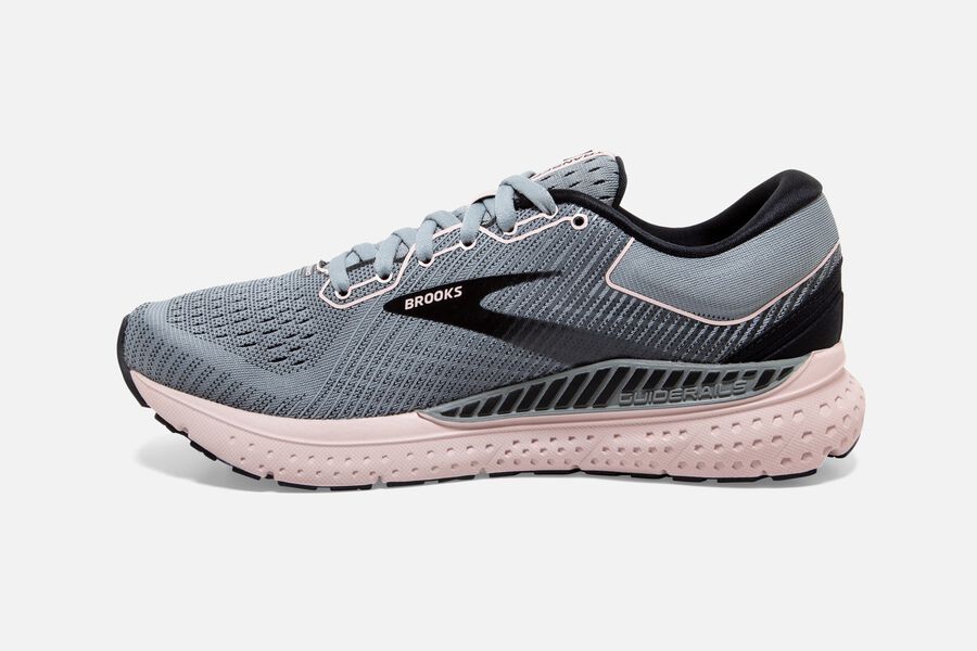 Brooks Transcend 7 Road Running Shoes Womens Grey/Black/Pink 286947-OUX